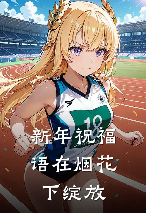 新年祝福语在烟花下绽放